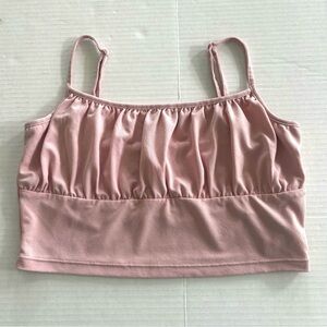 Cropped Cami Tank‎ Top H&M Double Layer Women’s Size M